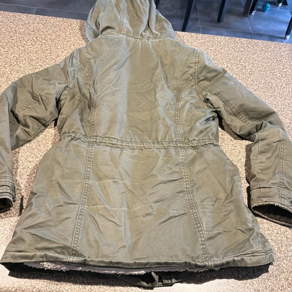 Hollister military cargo sherpa parka jacket - Picture 4 of 4